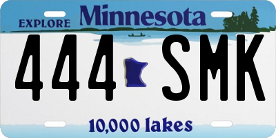 MN license plate 444SMK