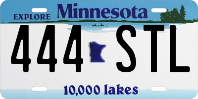 MN license plate 444STL