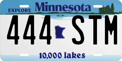MN license plate 444STM