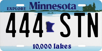MN license plate 444STN