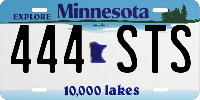 MN license plate 444STS