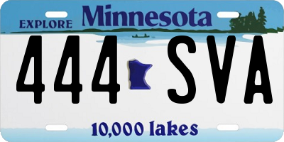 MN license plate 444SVA