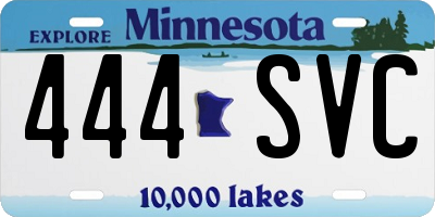 MN license plate 444SVC