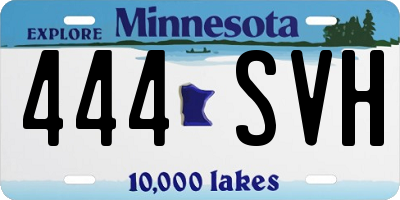 MN license plate 444SVH