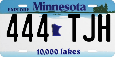 MN license plate 444TJH