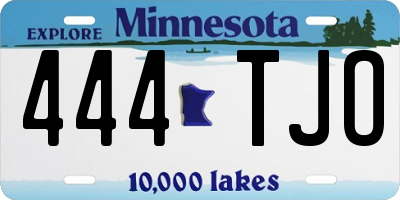 MN license plate 444TJO
