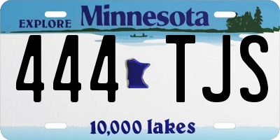 MN license plate 444TJS