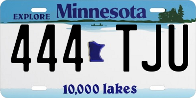 MN license plate 444TJU