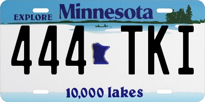 MN license plate 444TKI