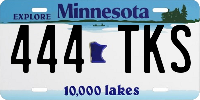 MN license plate 444TKS