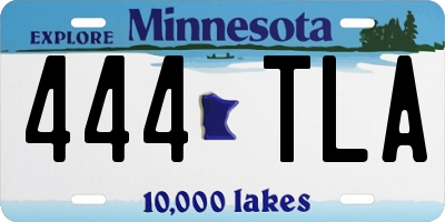 MN license plate 444TLA