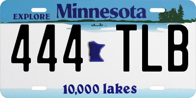 MN license plate 444TLB