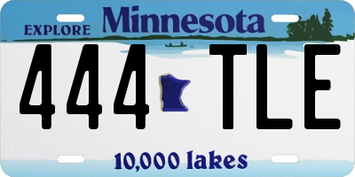 MN license plate 444TLE