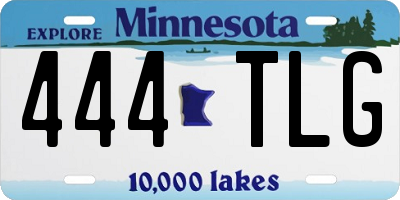MN license plate 444TLG