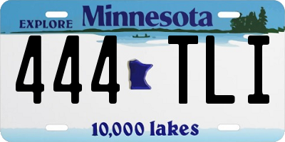 MN license plate 444TLI