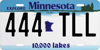 MN license plate 444TLL