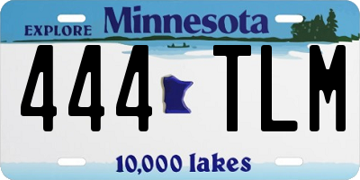 MN license plate 444TLM