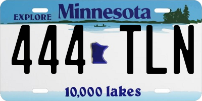 MN license plate 444TLN