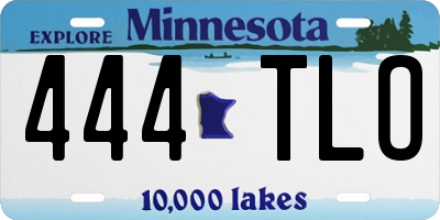 MN license plate 444TLO
