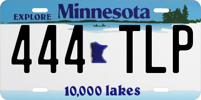 MN license plate 444TLP
