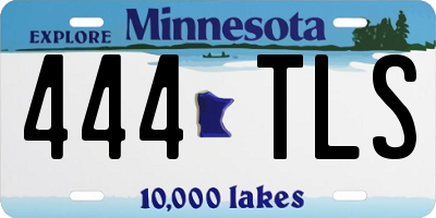 MN license plate 444TLS