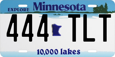 MN license plate 444TLT