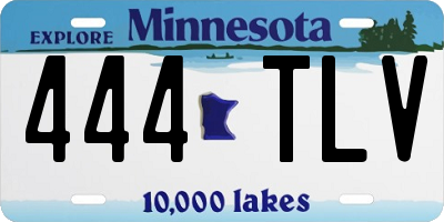 MN license plate 444TLV
