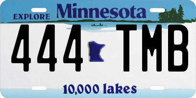 MN license plate 444TMB