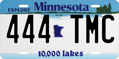 MN license plate 444TMC