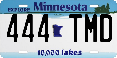 MN license plate 444TMD