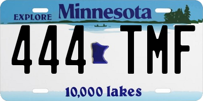 MN license plate 444TMF