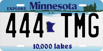 MN license plate 444TMG