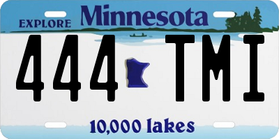 MN license plate 444TMI