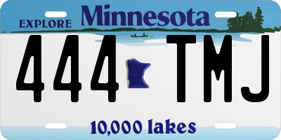 MN license plate 444TMJ