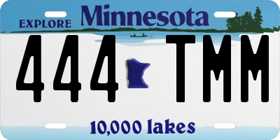 MN license plate 444TMM