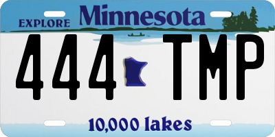 MN license plate 444TMP