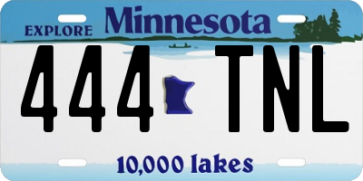MN license plate 444TNL