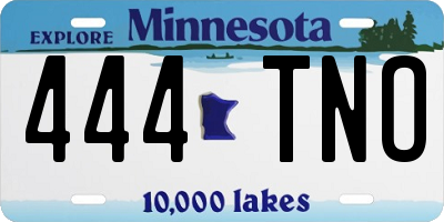 MN license plate 444TNO