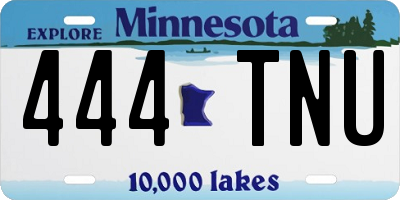 MN license plate 444TNU