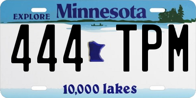 MN license plate 444TPM