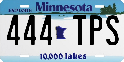 MN license plate 444TPS