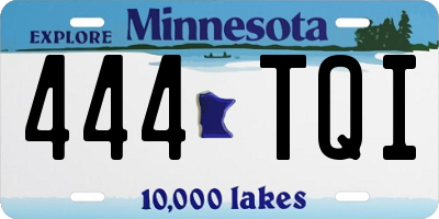 MN license plate 444TQI