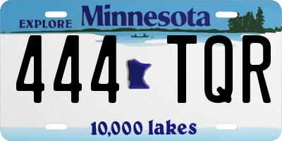 MN license plate 444TQR
