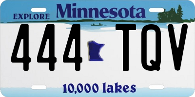 MN license plate 444TQV