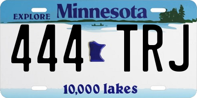 MN license plate 444TRJ