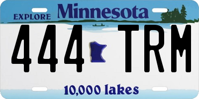 MN license plate 444TRM