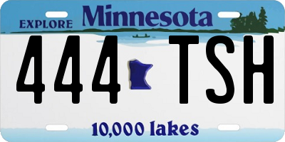 MN license plate 444TSH