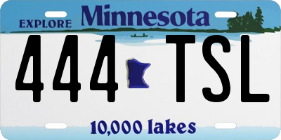MN license plate 444TSL