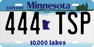 MN license plate 444TSP