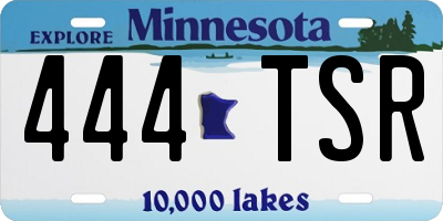 MN license plate 444TSR